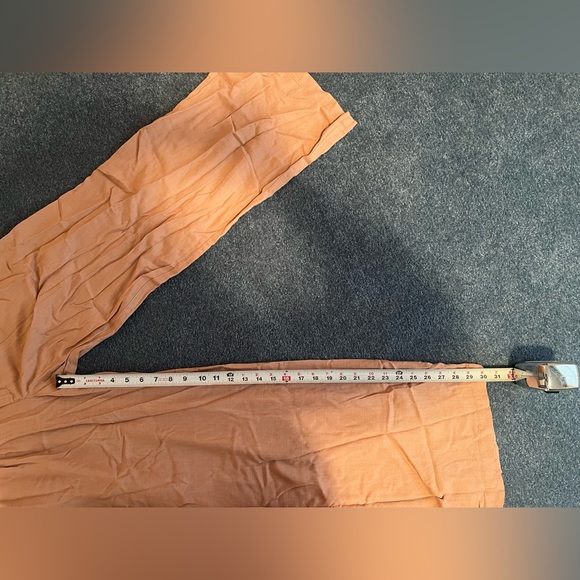 Wild Fable pink linen trouser pants - Picture 6 of 7